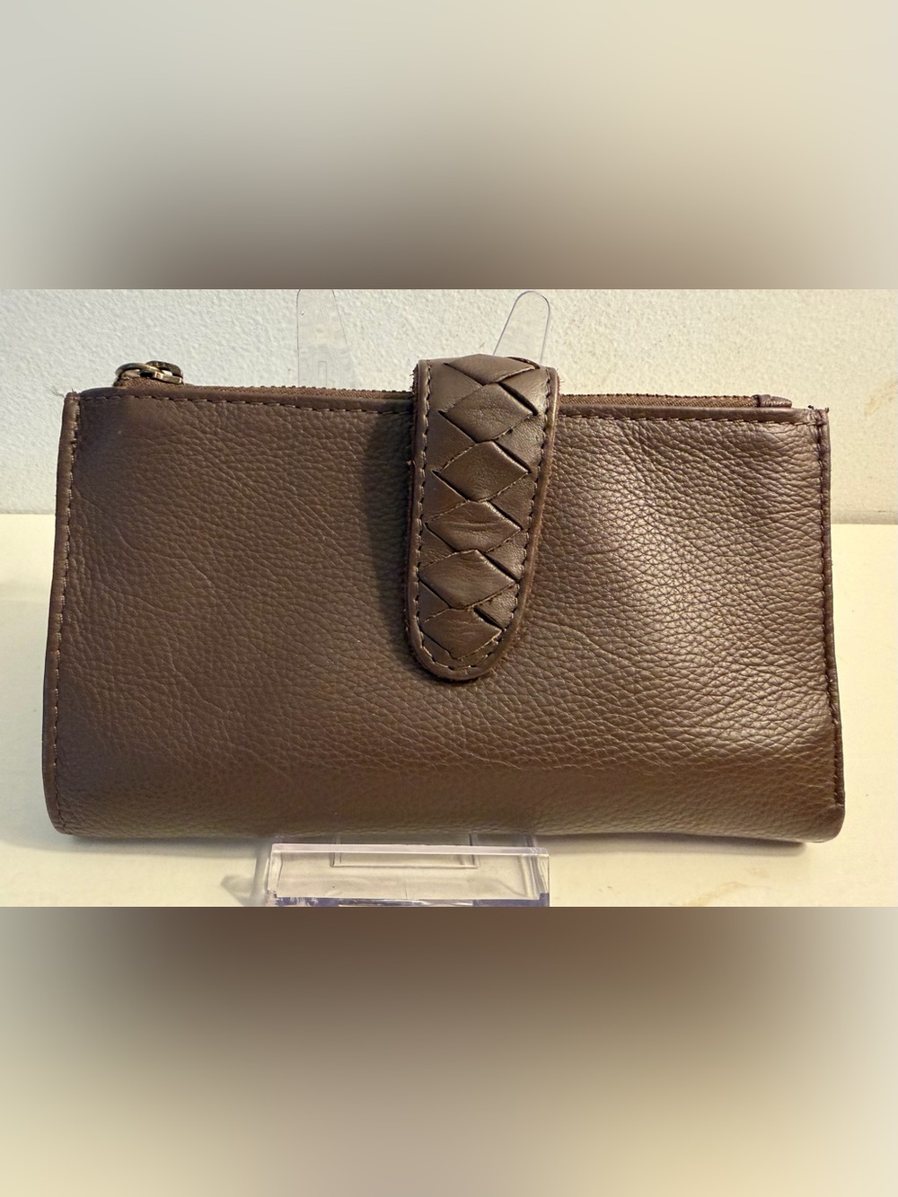 Brown leather wallet